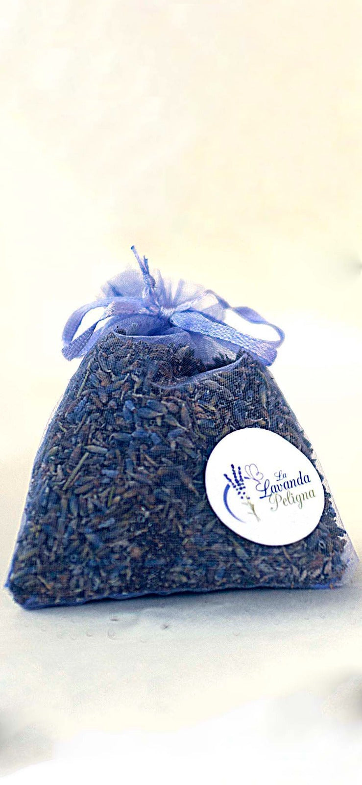 Sacchetti in organza con fiori essiccati di lavanda